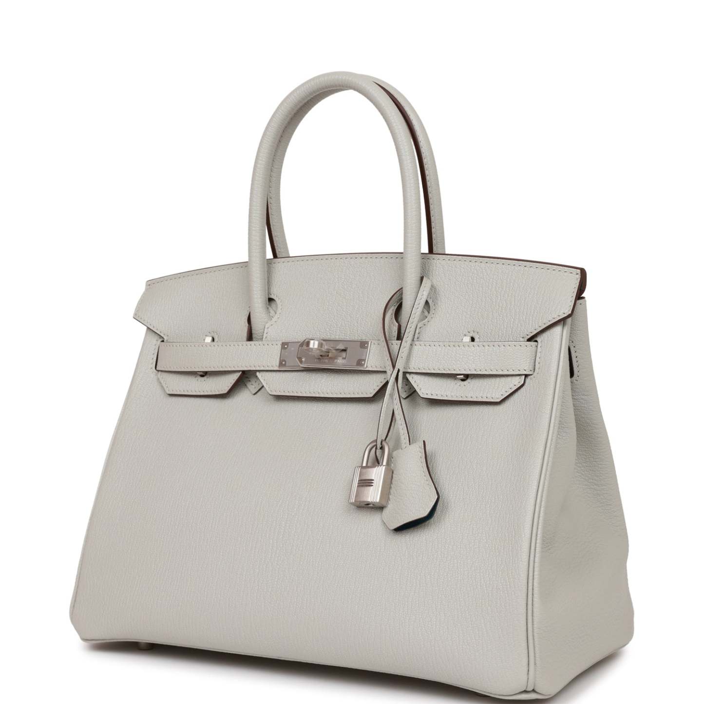 H Special Order (HSS) Birkin 30 Gris Perle Verso Chevre Brushed Palladium Hardware