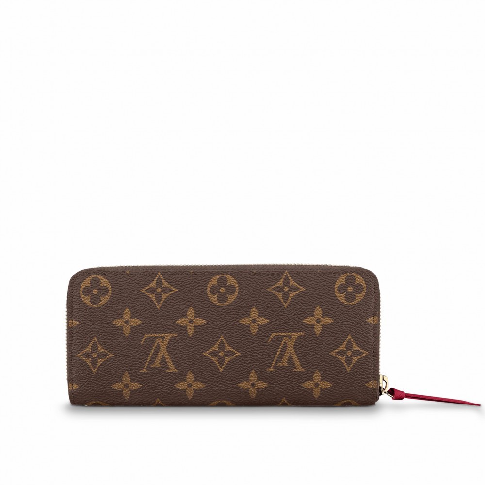 L-bag Monogram Canvas Clemence Wallet M60742 Fuchsia