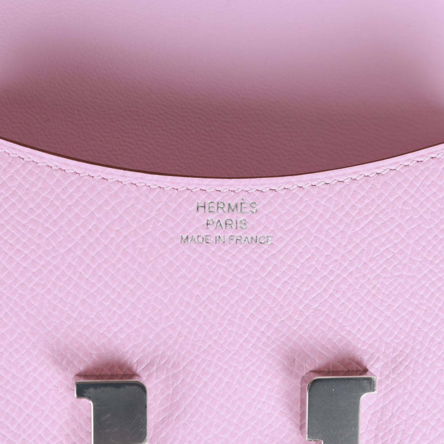 H Constance Slim Wallet Mauve Syestre Epsom Palladium Hardware