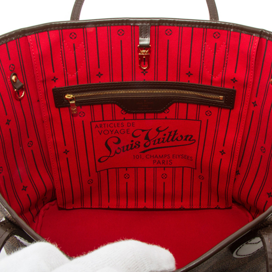 L-bag N51105 Neverfull MM Shoulder Bag Damier Ebene Canvas