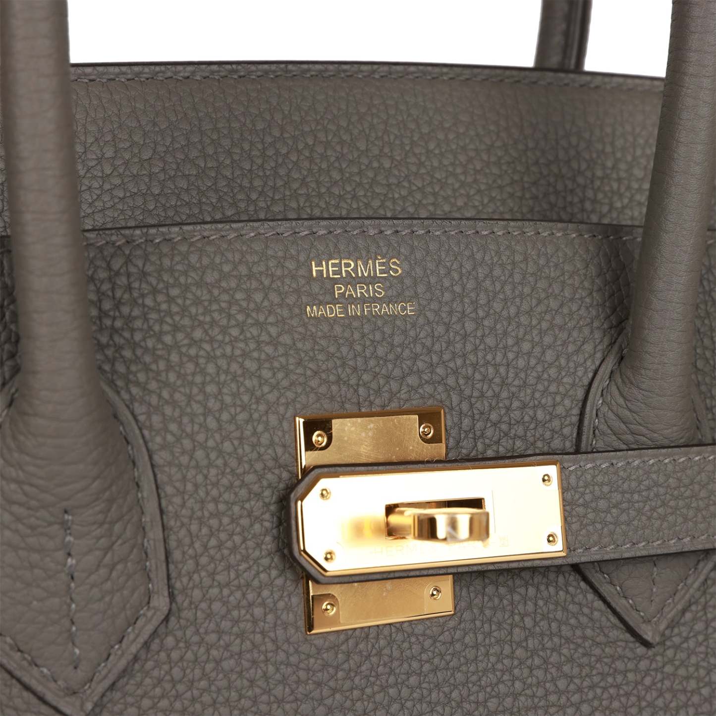H Birkin 35 Gris Meyer Togo Gold Hardware
