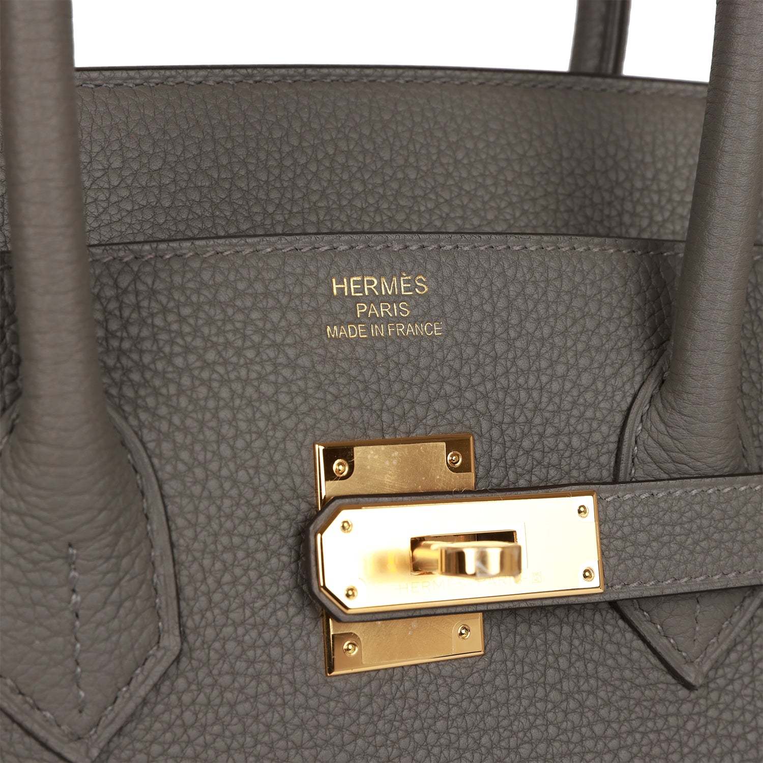 H Birkin 35 Gris Meyer Togo Gold Hardware