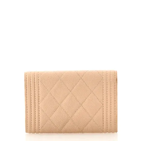 CC Boy Flap Card Case Quilted Caviar