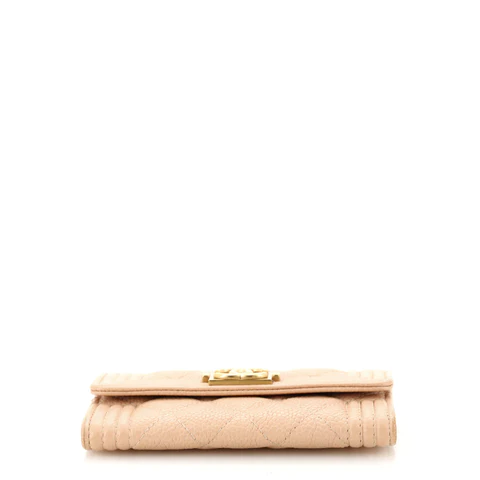 CC Boy Flap Card Case Quilted Caviar