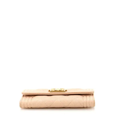 CC Boy Flap Card Case Quilted Caviar