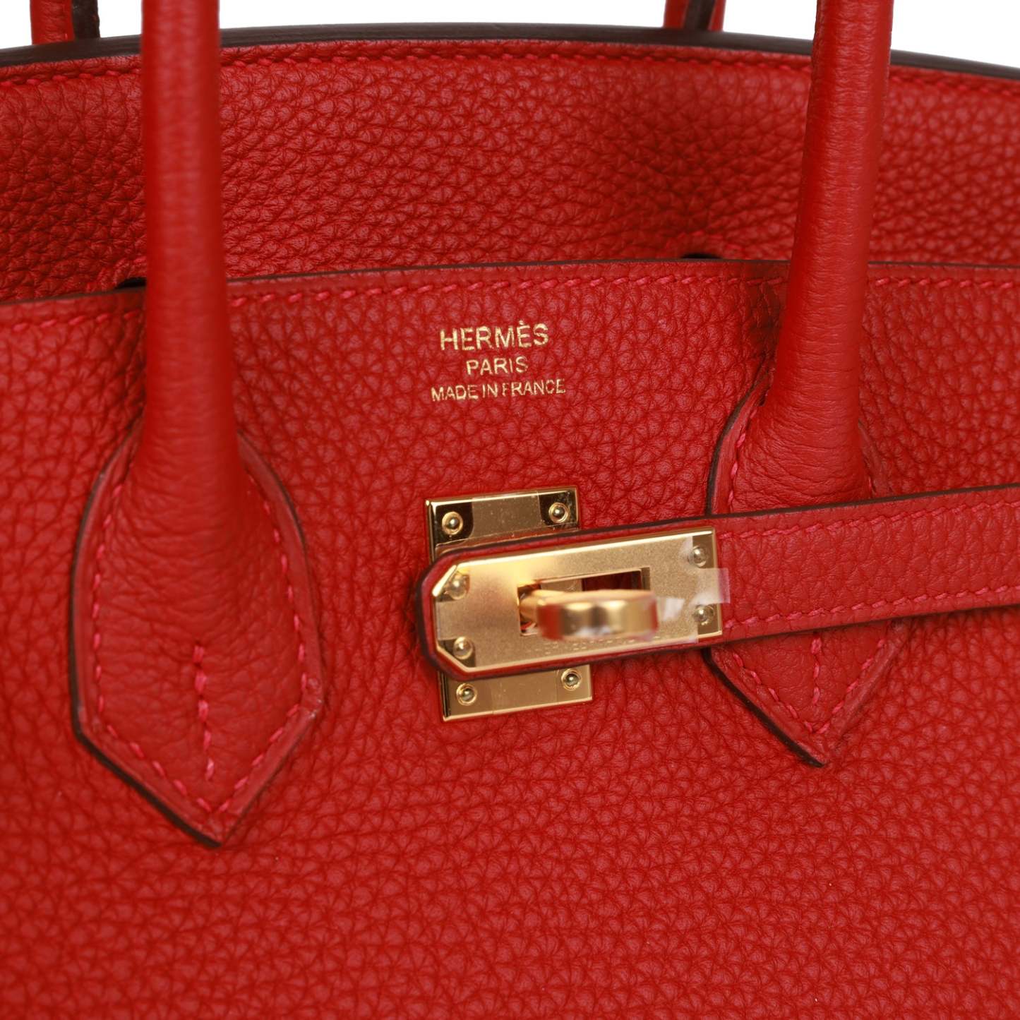 H Birkin 25 Rouge Vif Togo Gold Hardware