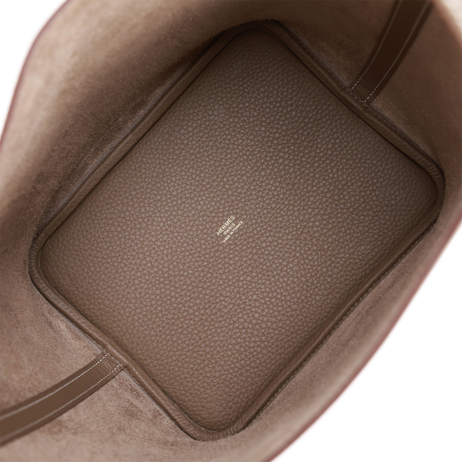 H Picotin Lock 22 Etoupe Clemence Gold Hardware