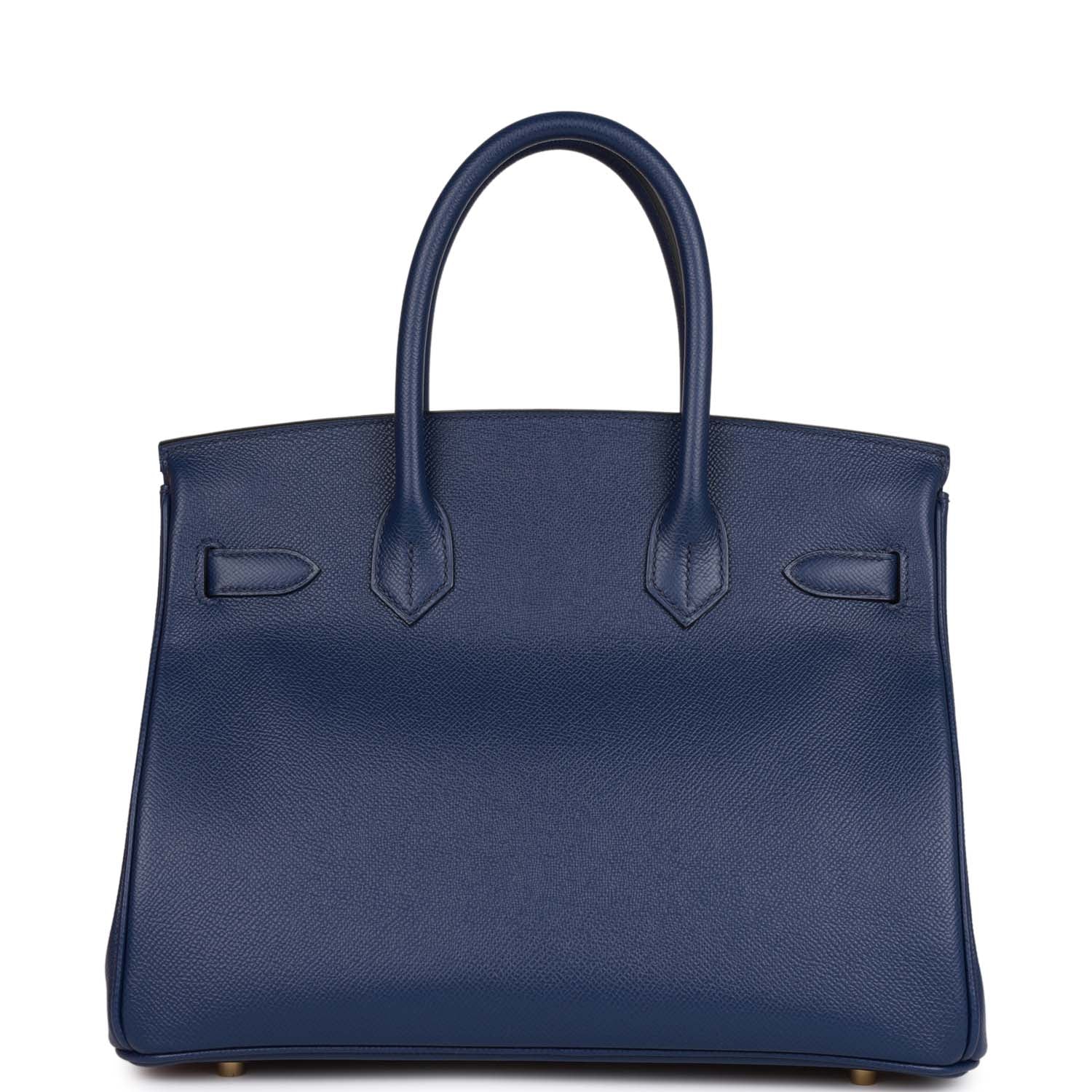 H Birkin 30 Bleu Saphir Epsom Gold Hardware