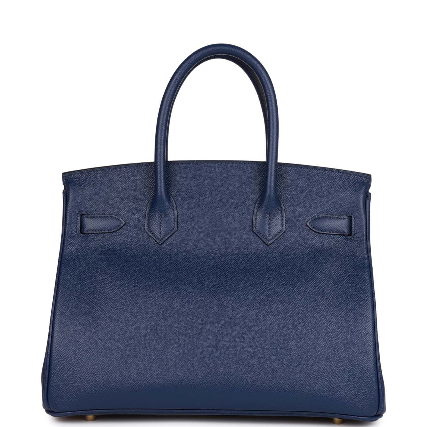 H Birkin 30 Bleu Saphir Epsom Gold Hardware