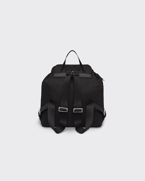 PP Re-Nylon medium backpack- Black