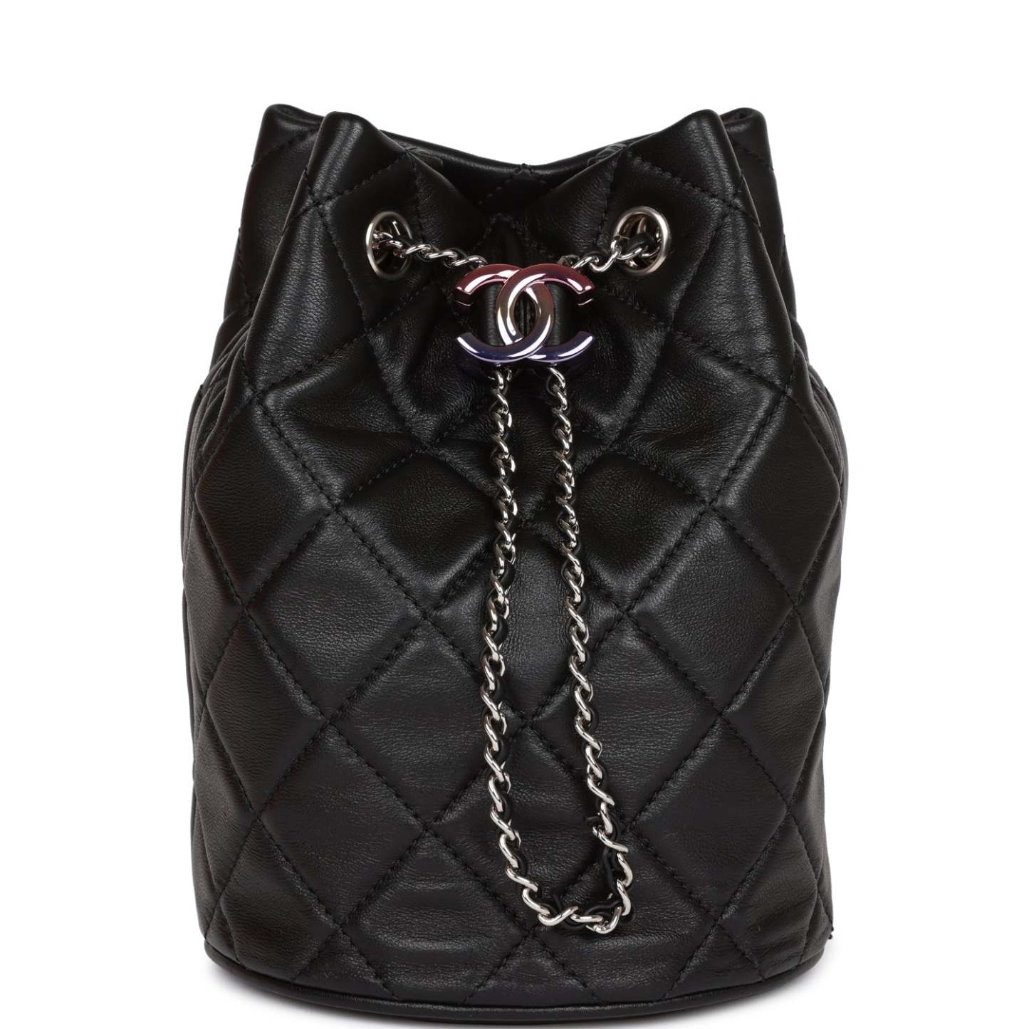 cc-mini-bucket-bag-black-lambskin-silver-hardware-354