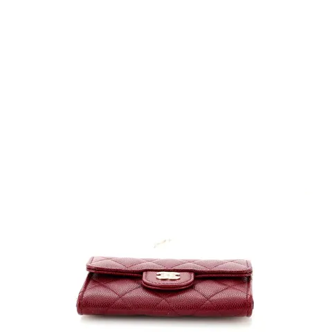 CC Classic Flap Card Case Quilted Caviar