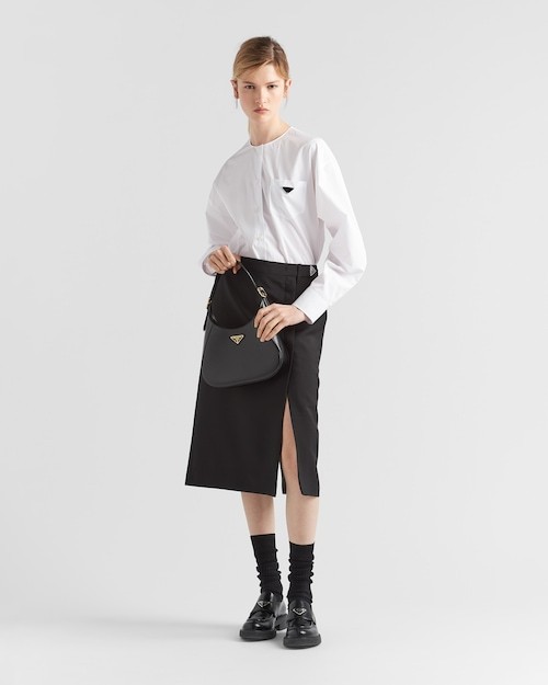 PP Leather shoulder bag - Black