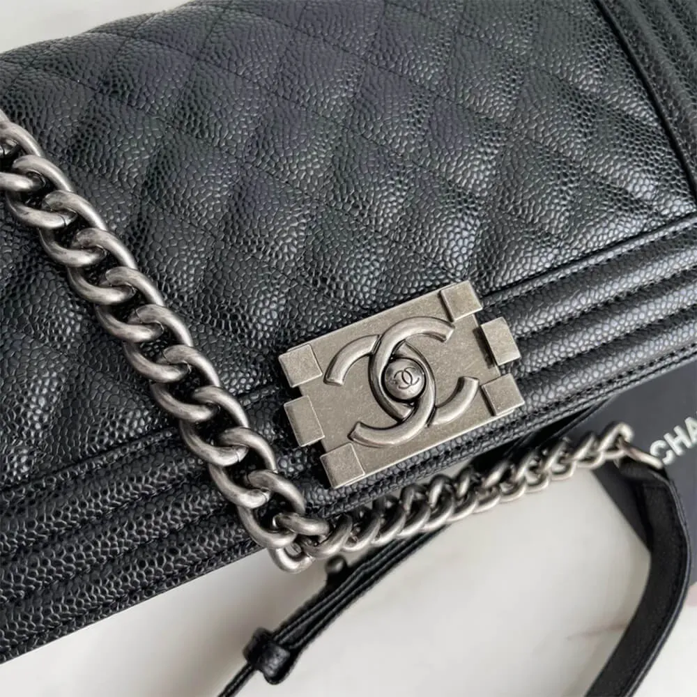 BOY CC HANDBAG CAVIAR LEATHER