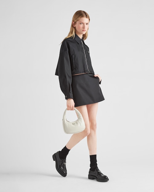 PP Soft padded nappa leather mini-bag - White