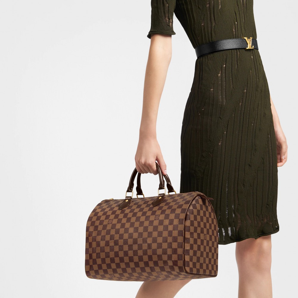 L-bag Damier Ebene Canvas Speedy 35 N41363