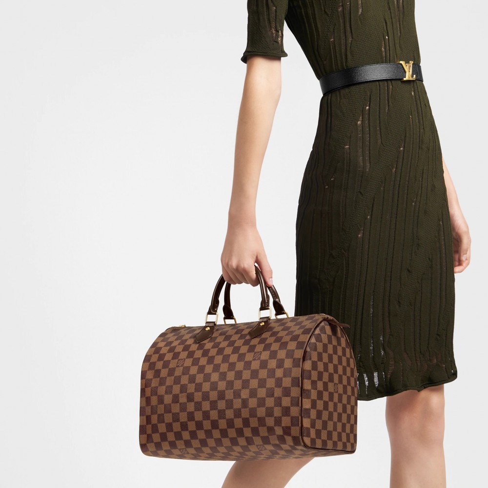 L-bag Damier Ebene Canvas Speedy 35 N41363