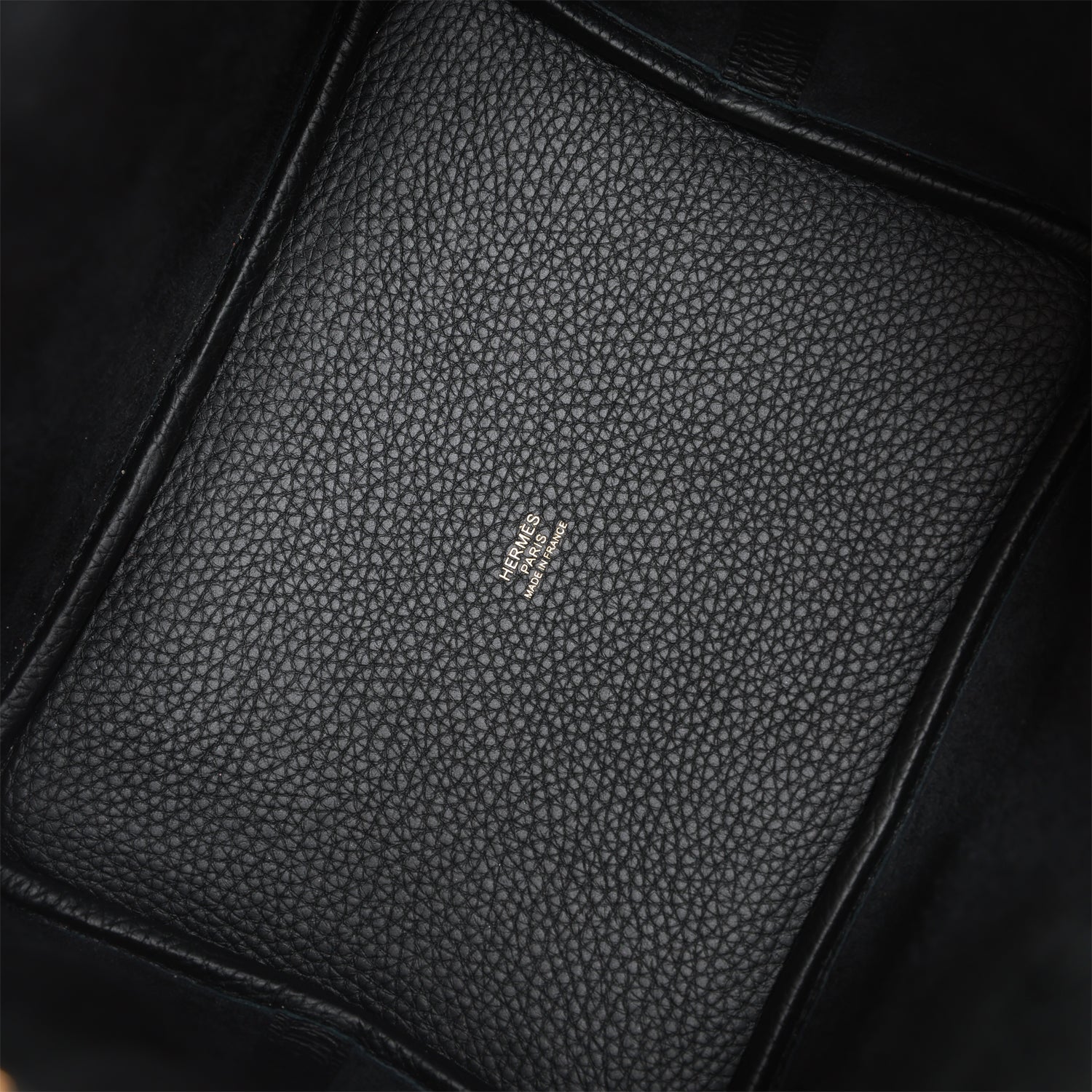 H Picotin Lock 22 Black Clemence Gold Hardware