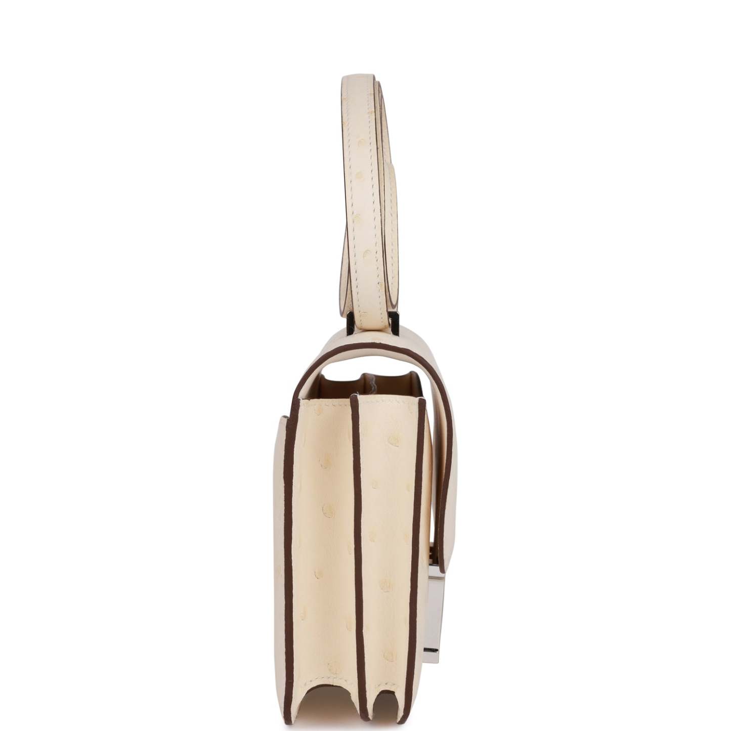 H Constance 18 Nata Ostrich Palladium Hardware