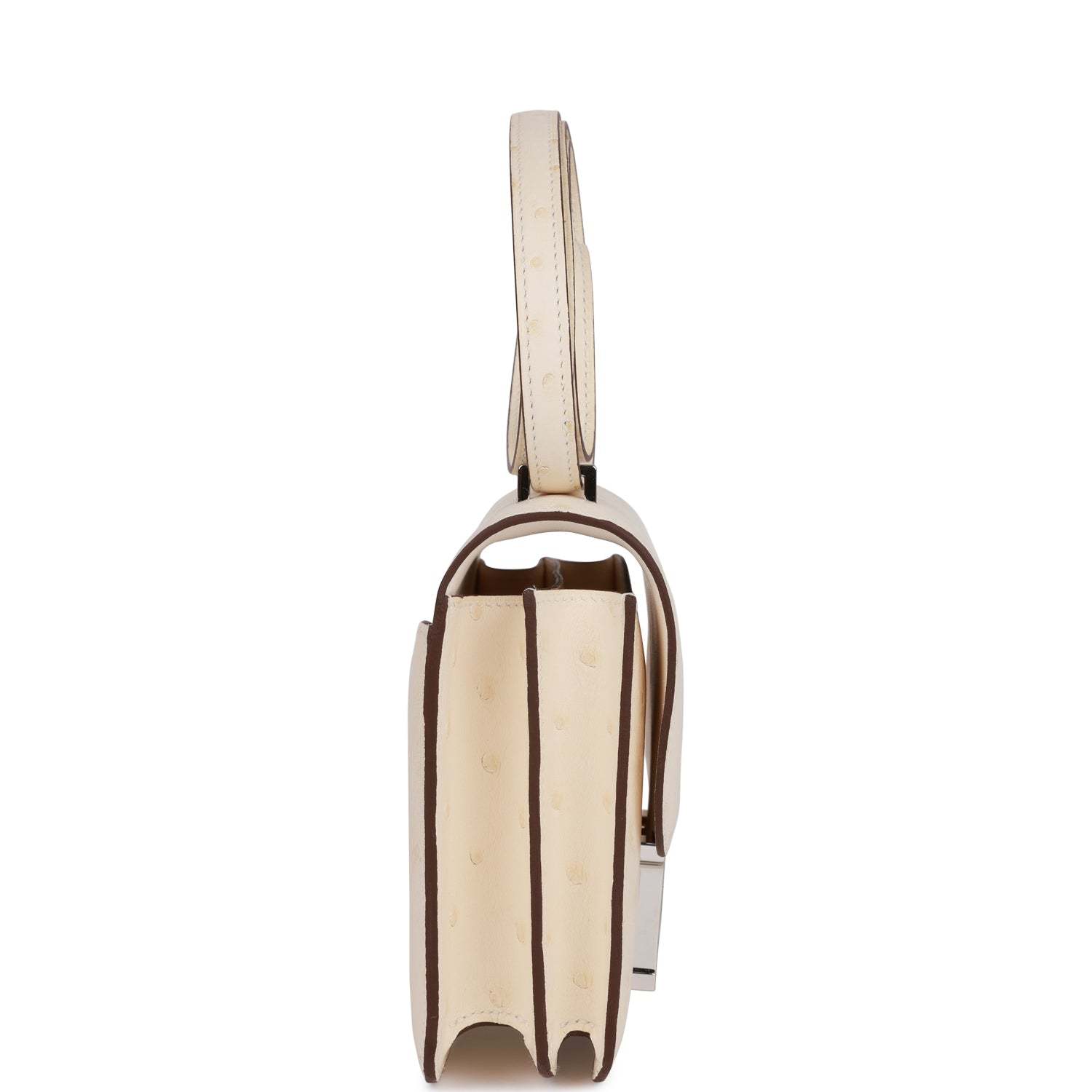 H Constance 18 Nata Ostrich Palladium Hardware