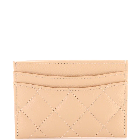 CC Classic Card Holder Quilted Caviar