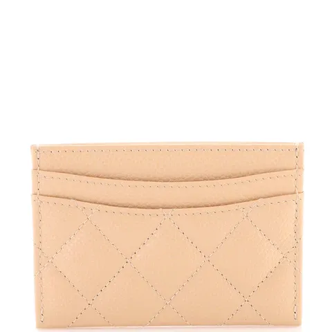 CC Classic Card Holder Quilted Caviar