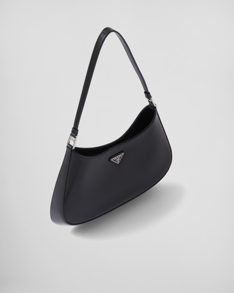 PP Cleo brushed leather shoulder bag - Black