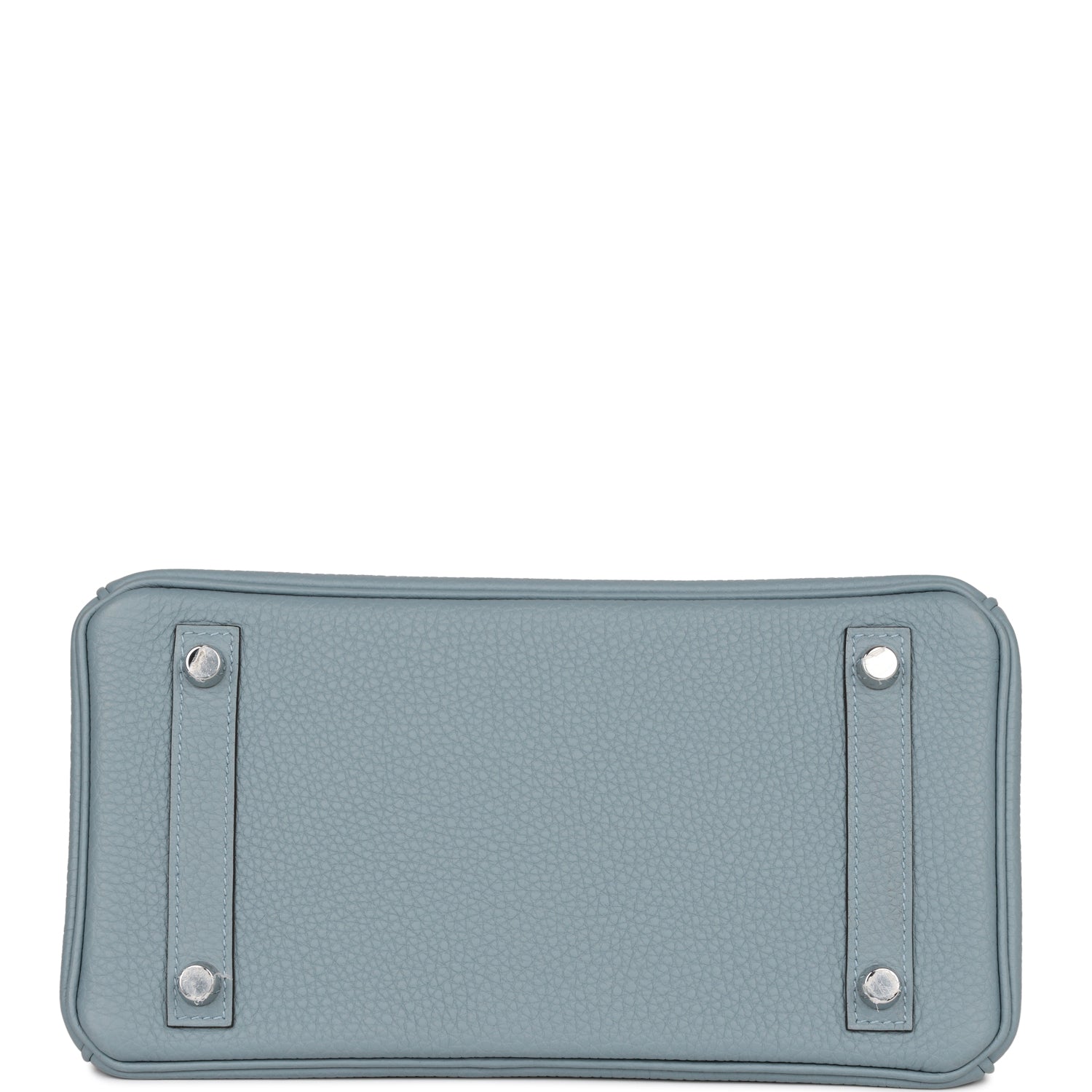 H Birkin 25 Bleu Lin Verso Togo Palladium Hardware