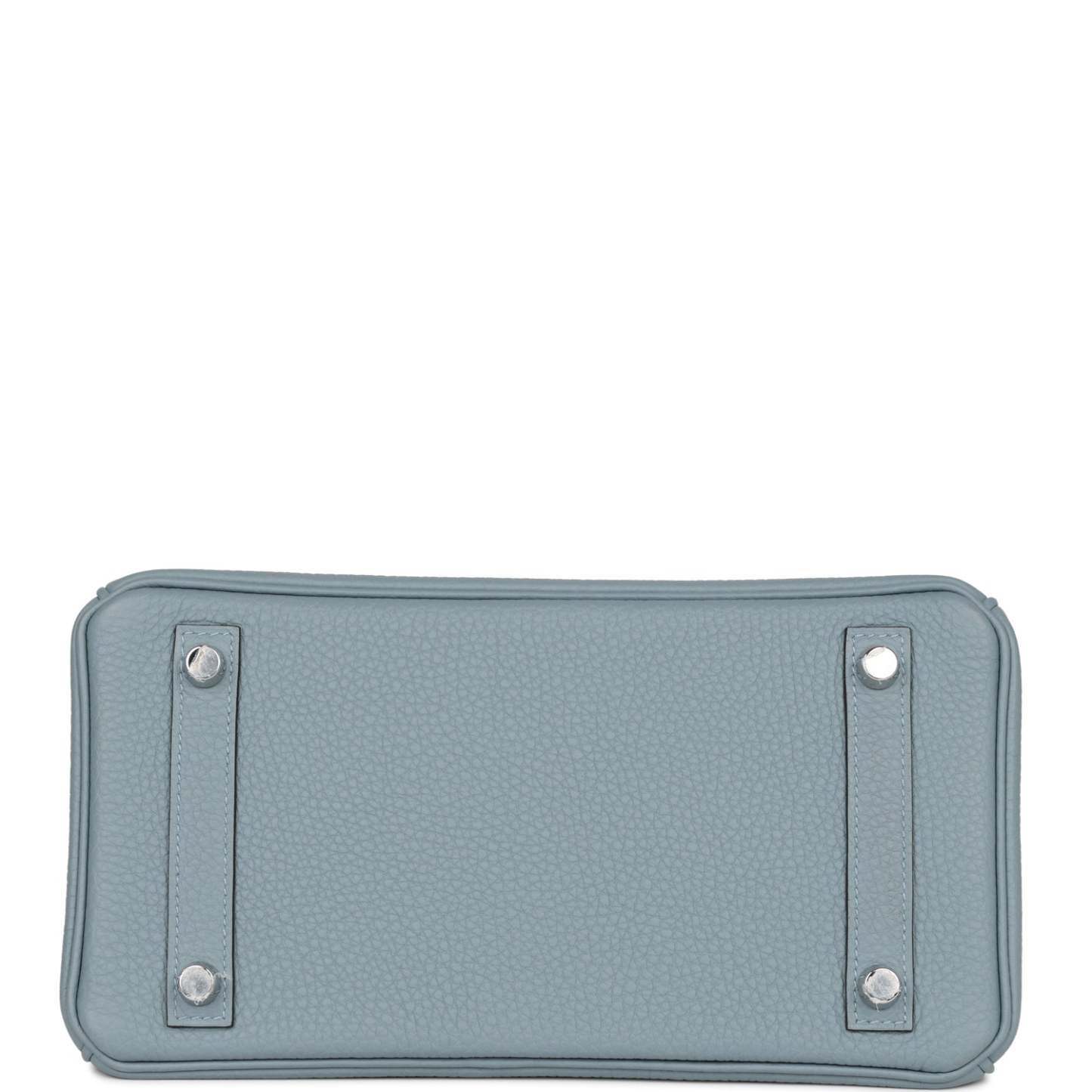 H Birkin 25 Bleu Lin Verso Togo Palladium Hardware