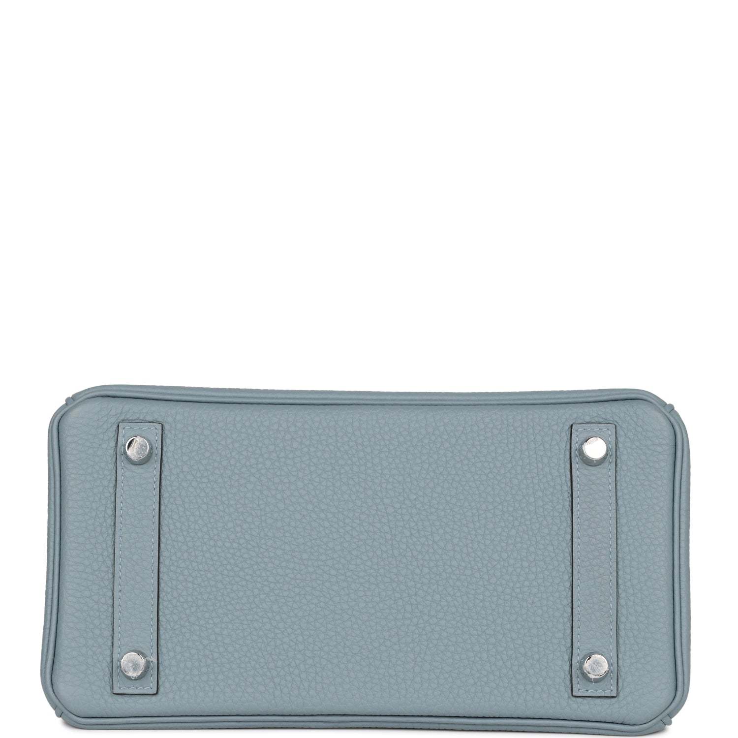 H Birkin 25 Bleu Lin Verso Togo Palladium Hardware