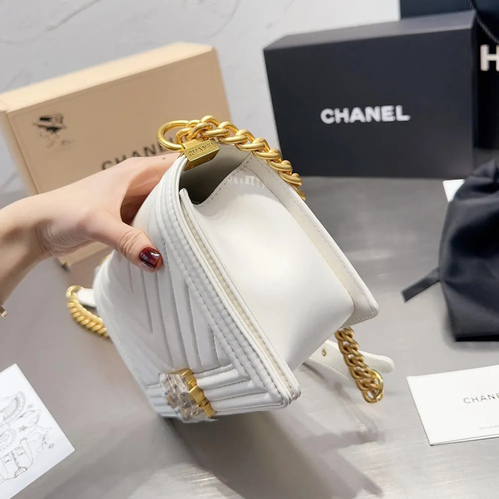 CHEVRON BOY CC HANDBAG