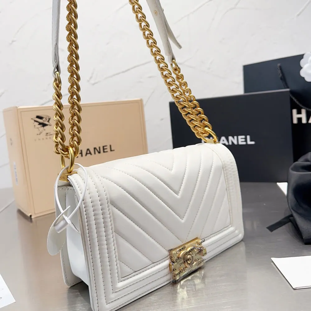 CHEVRON BOY CC HANDBAG