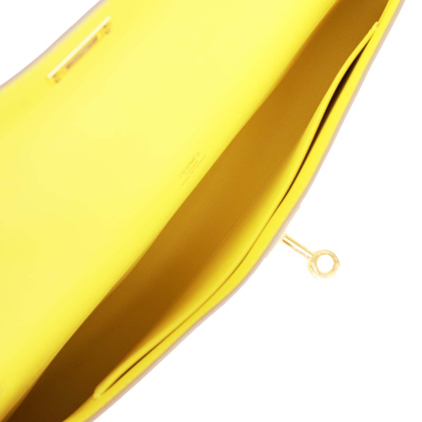 H Kelly Cut Lime Swift Gold Hardware