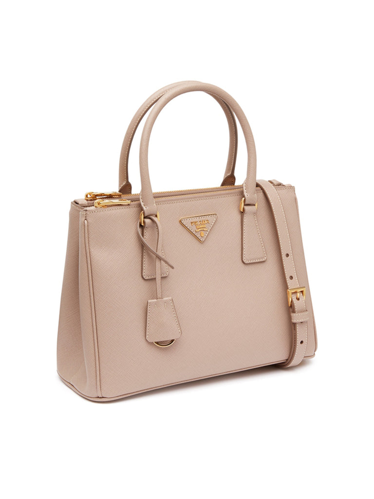 PP Galleria Saffiano Leather Medium Bag in Powder Pink