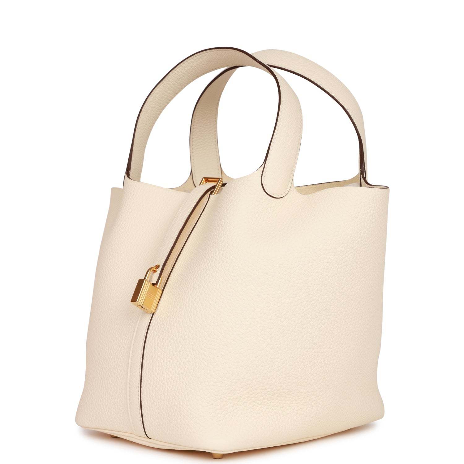 H Picotin Lock 22 Nata Clemence Gold Hardware