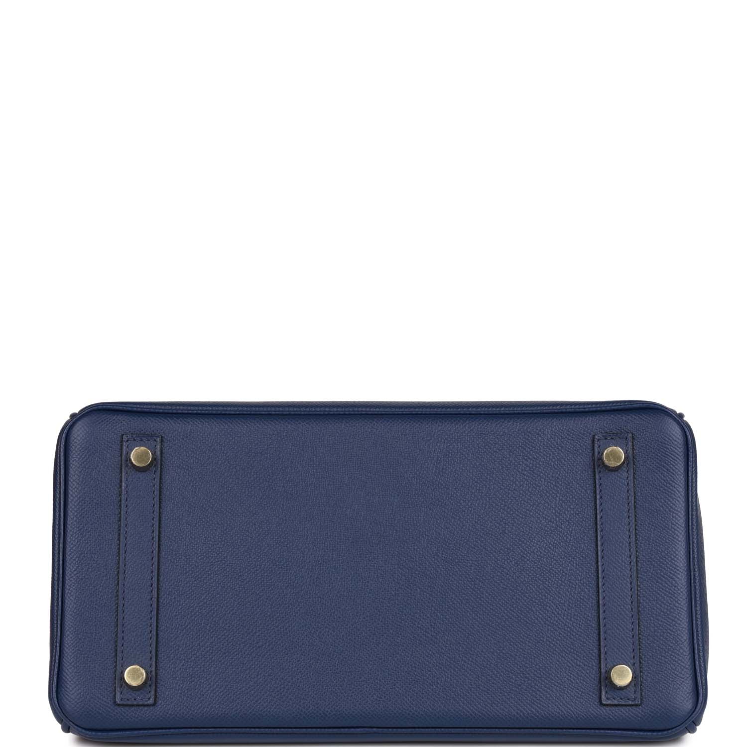 H Birkin 30 Bleu Saphir Epsom Gold Hardware