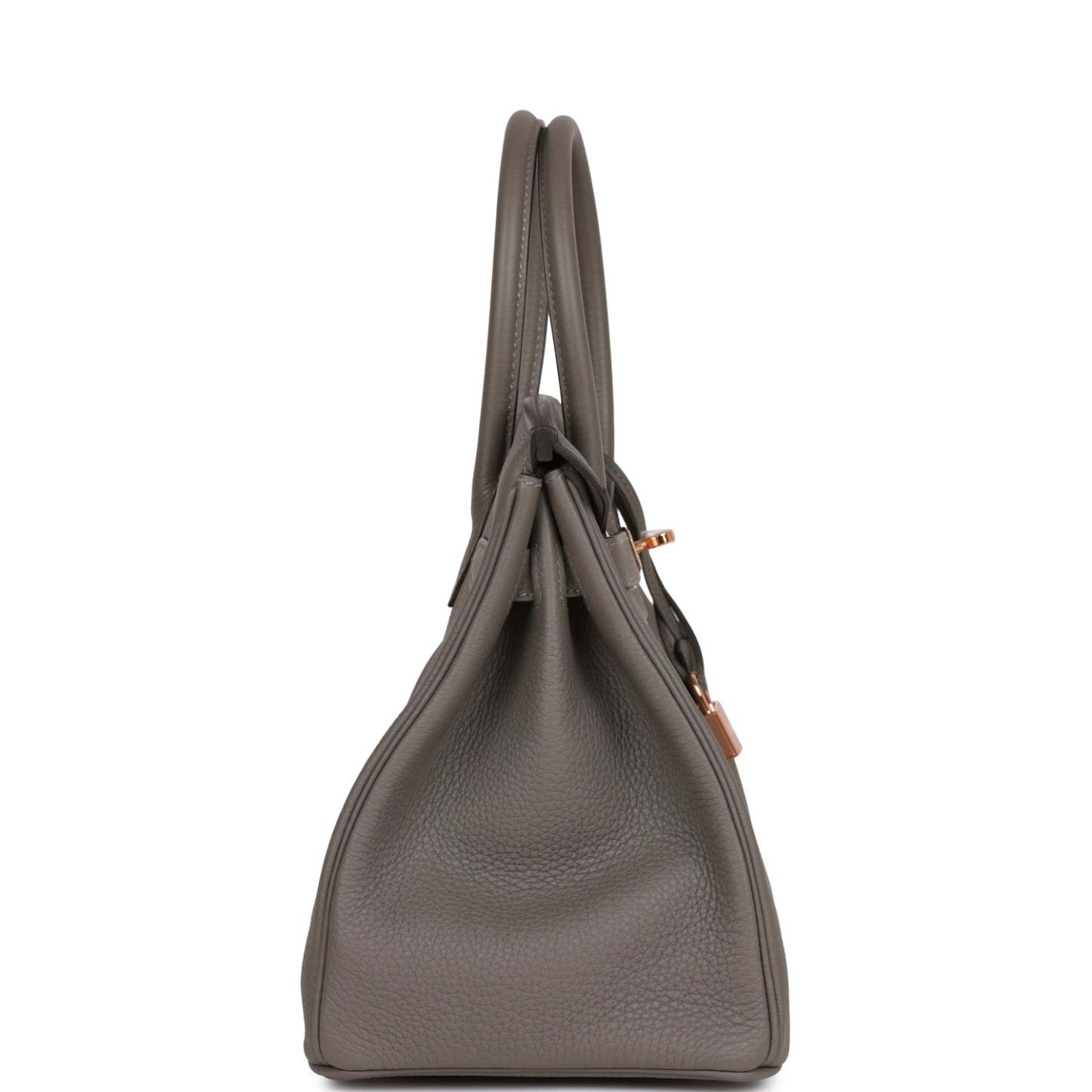 H Birkin 30 Gris Meyer Togo Rose Gold Hardware