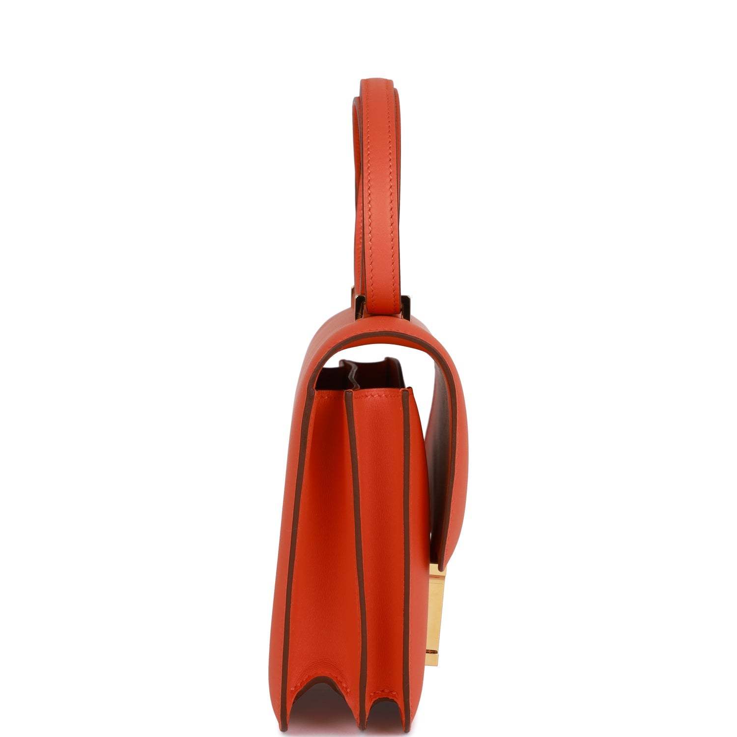 H Constance 18 Orange Swift Gold Hardware