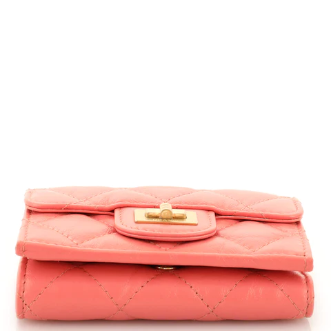 CC Reissue Compact Wallet Quilted Aged Calfskin