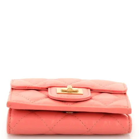 CC Reissue Compact Wallet Quilted Aged Calfskin