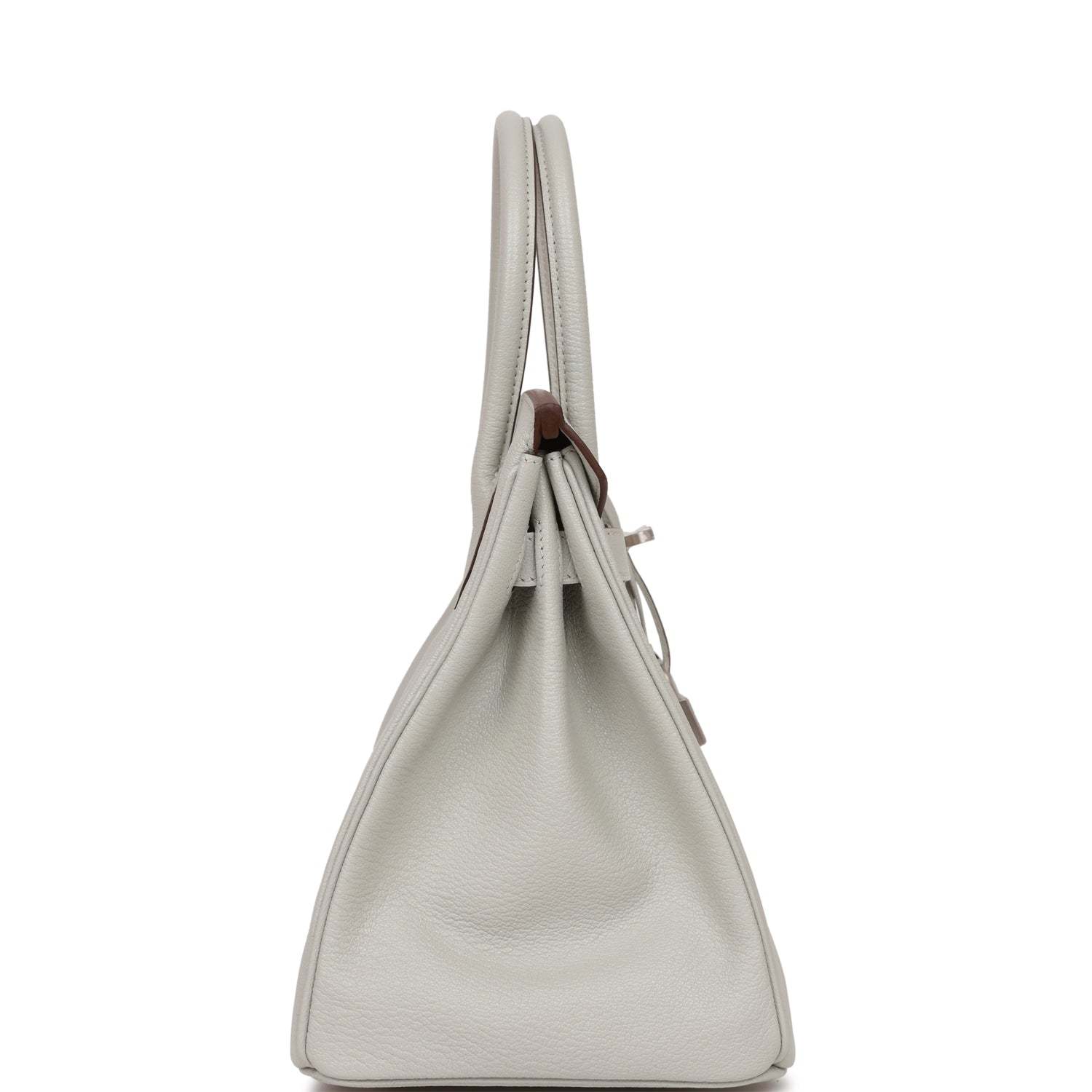 H Special Order (HSS) Birkin 30 Gris Perle Verso Chevre Brushed Palladium Hardware