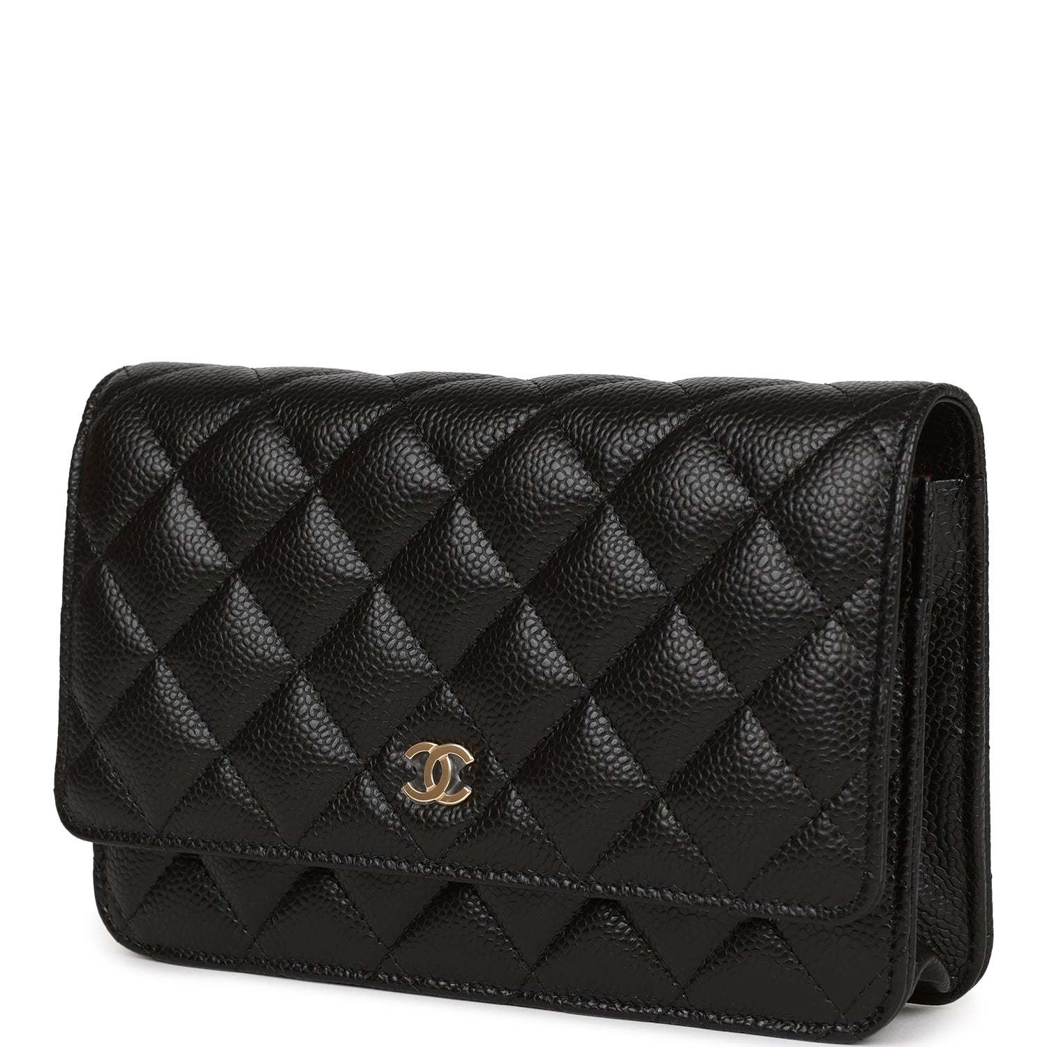 CC Wallet on Chain WOC Black Caviar Gold Hardware