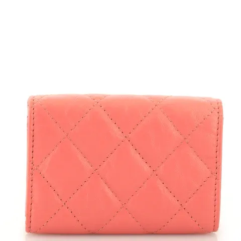 CC Reissue Compact Wallet Quilted Aged Calfskin
