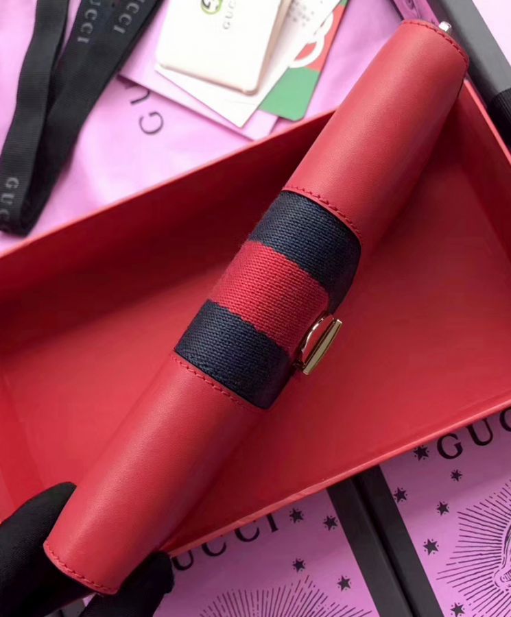 GG Sylvie leather zip around wallet 476083