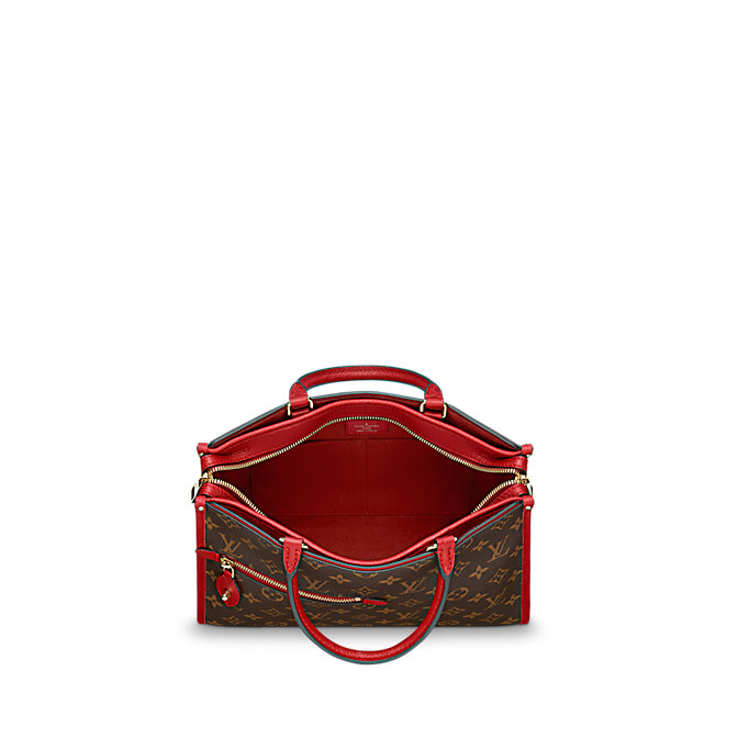 L-bag Monogram Canvas POPINCOURT PM RED