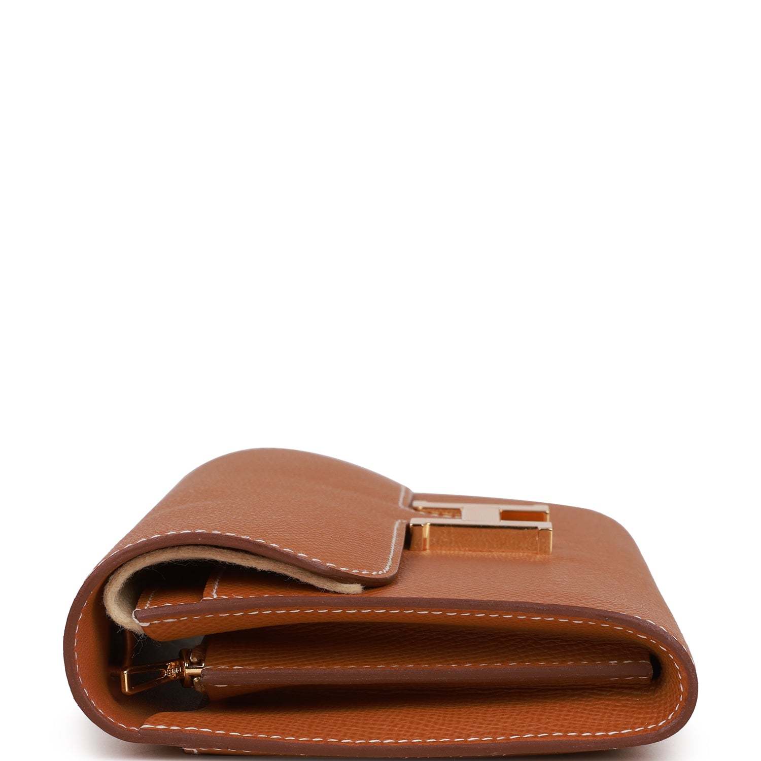 H Constance Wallet To Go Gold Epsom Gold Hardware