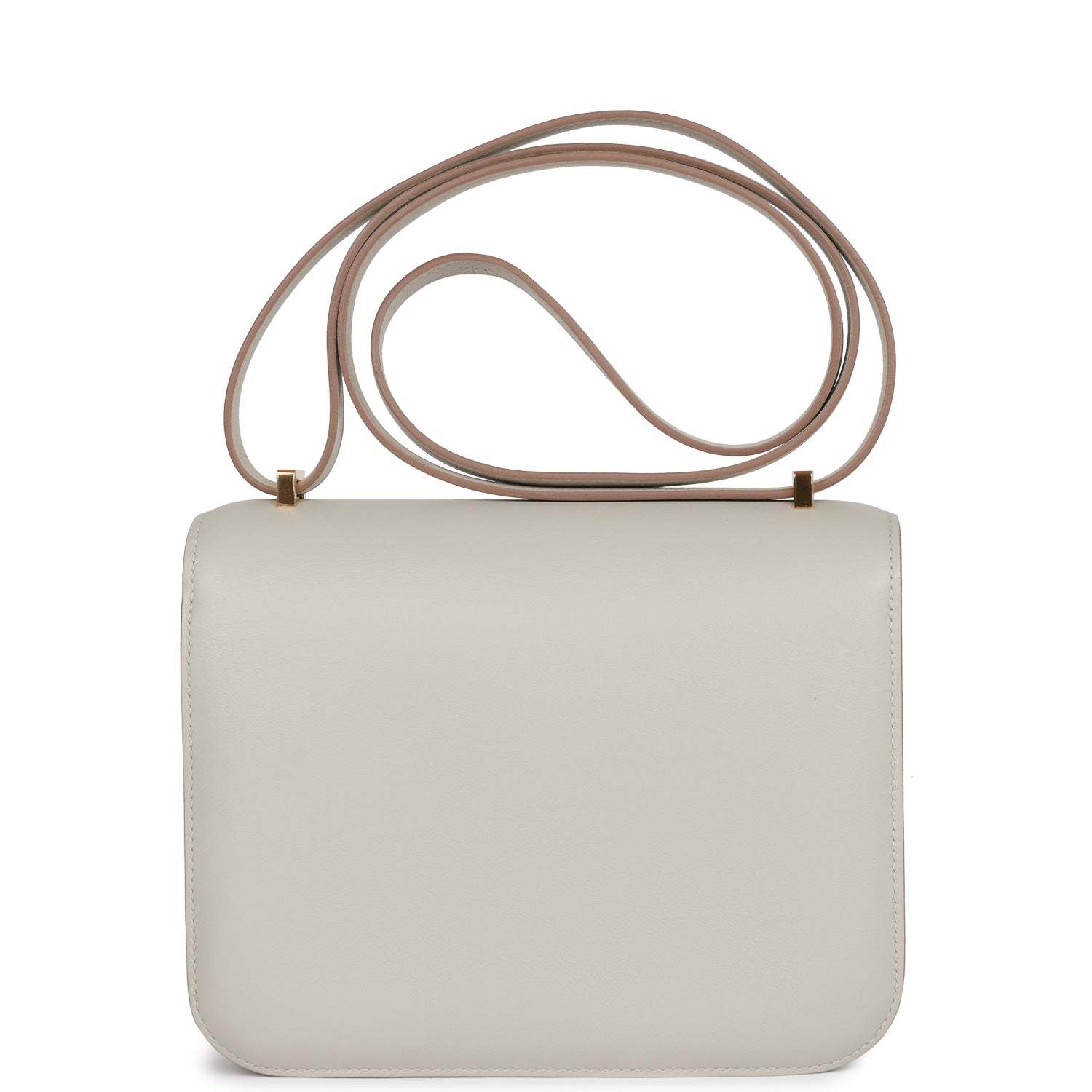 H Constance 18 Gris Perle Swift Gold Hardware