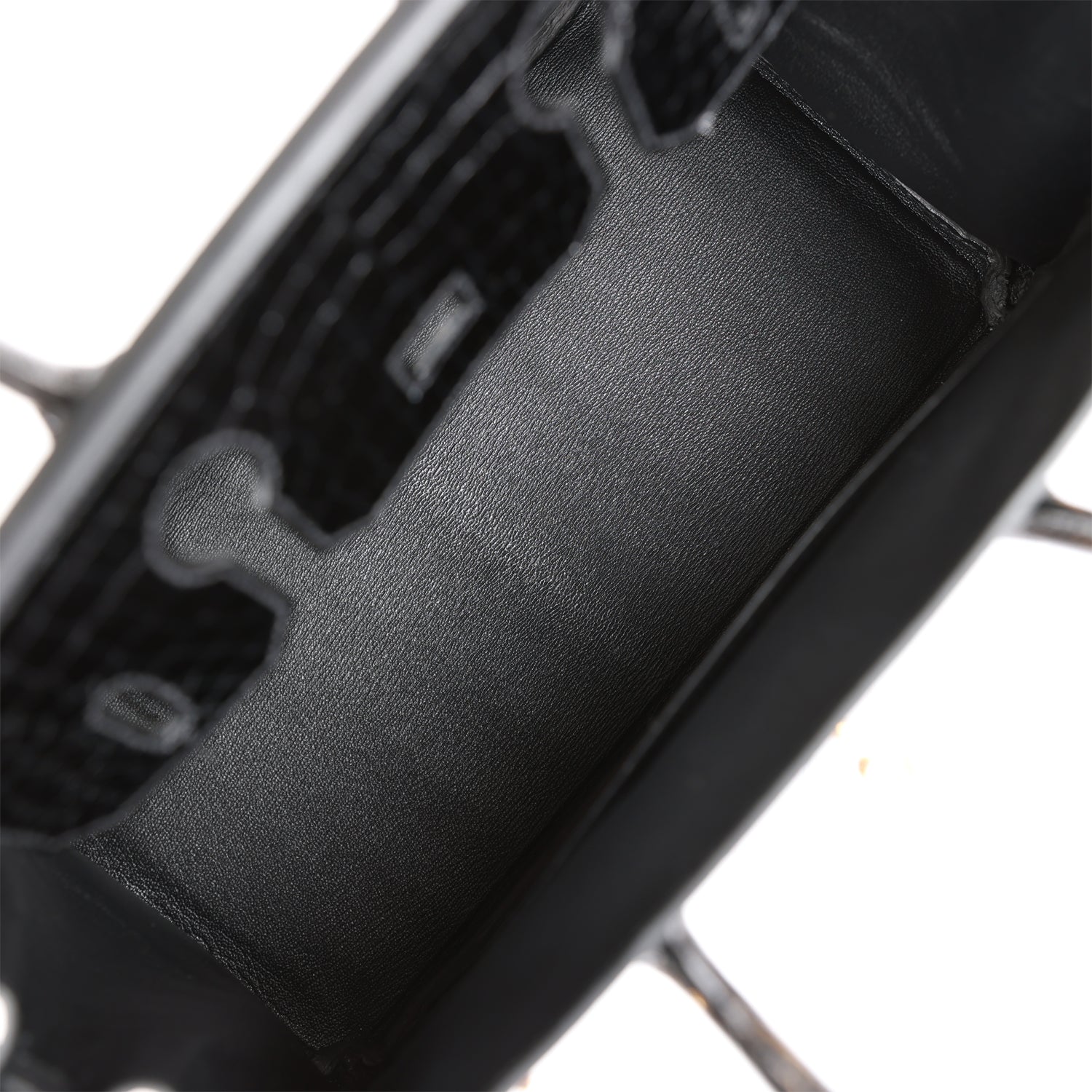 H Birkin 30 Black Shiny Niloticus Crocodile Gold Hardware