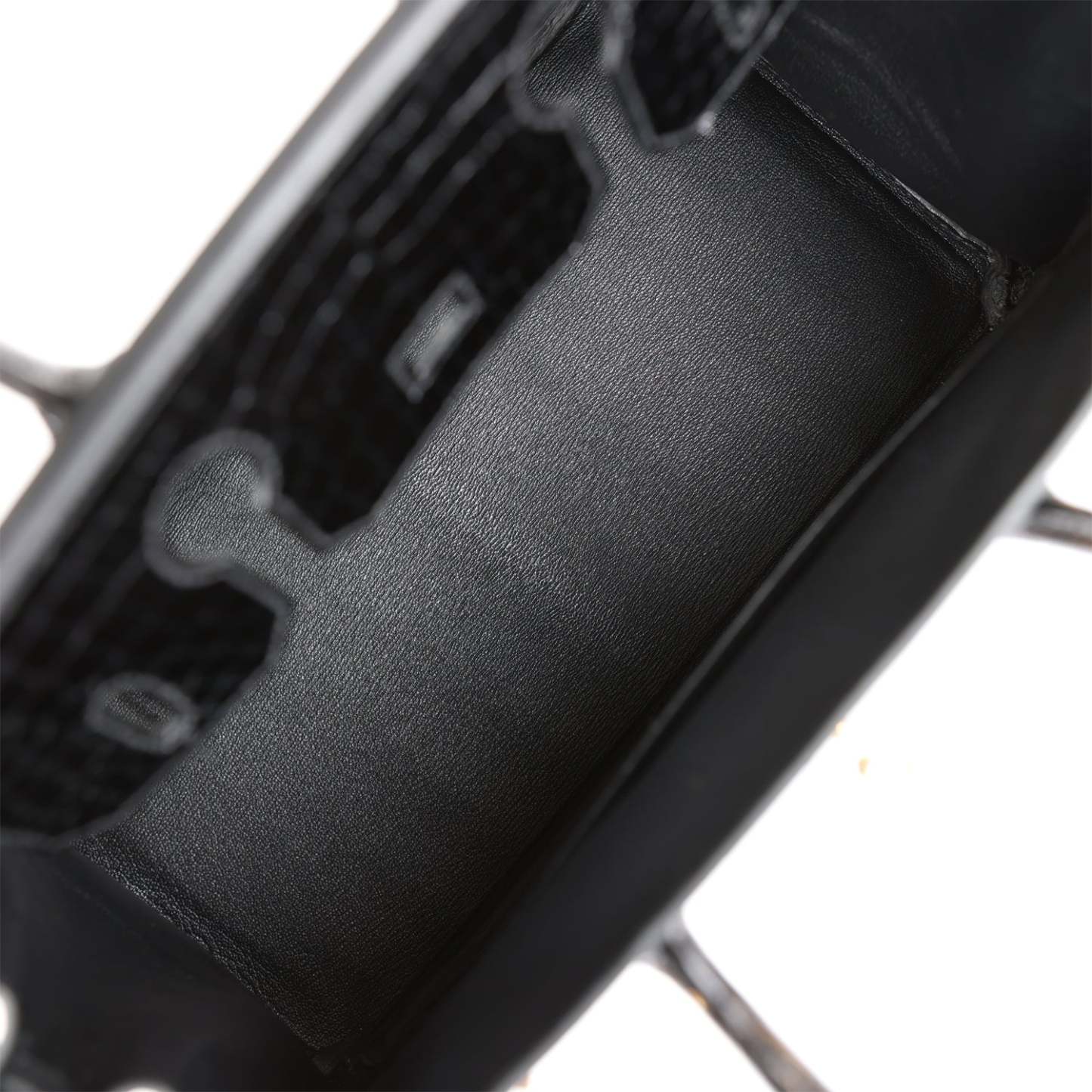 H Birkin 30 Black Shiny Niloticus Crocodile Gold Hardware