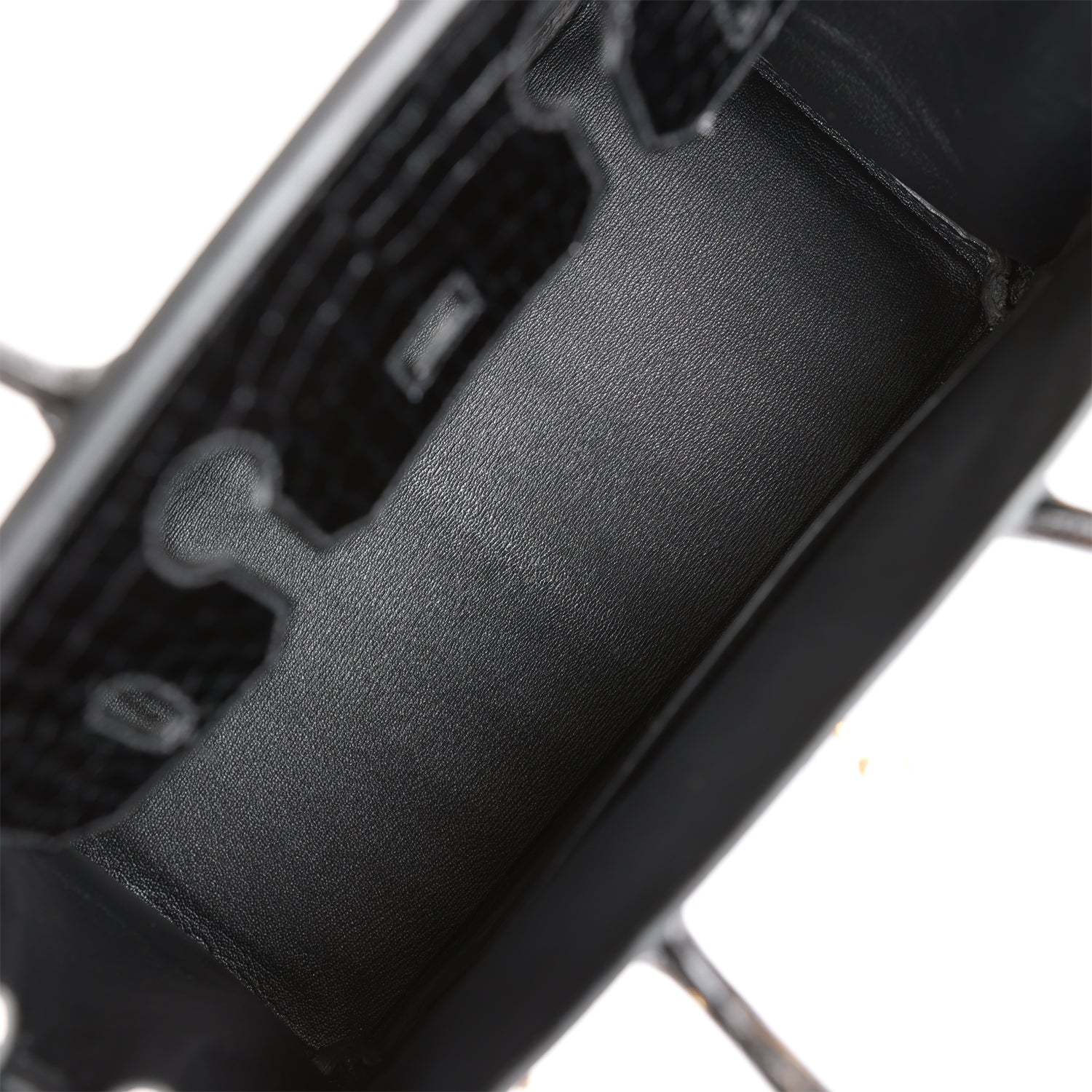 H Birkin 30 Black Shiny Niloticus Crocodile Gold Hardware